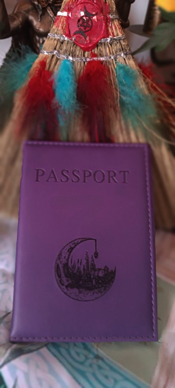 Protège passeport "lune"