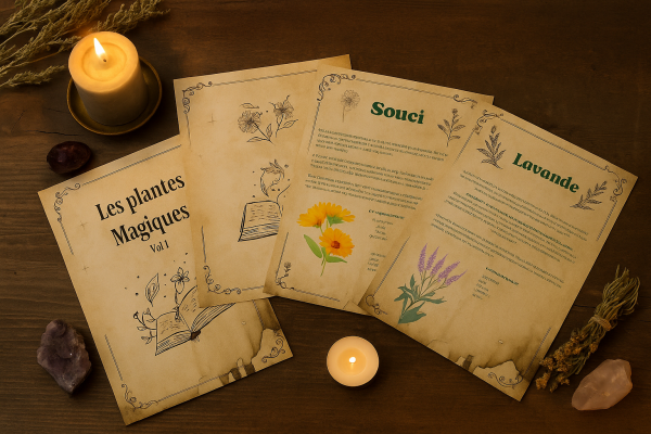 Fiches grimoire "plantes magiques"