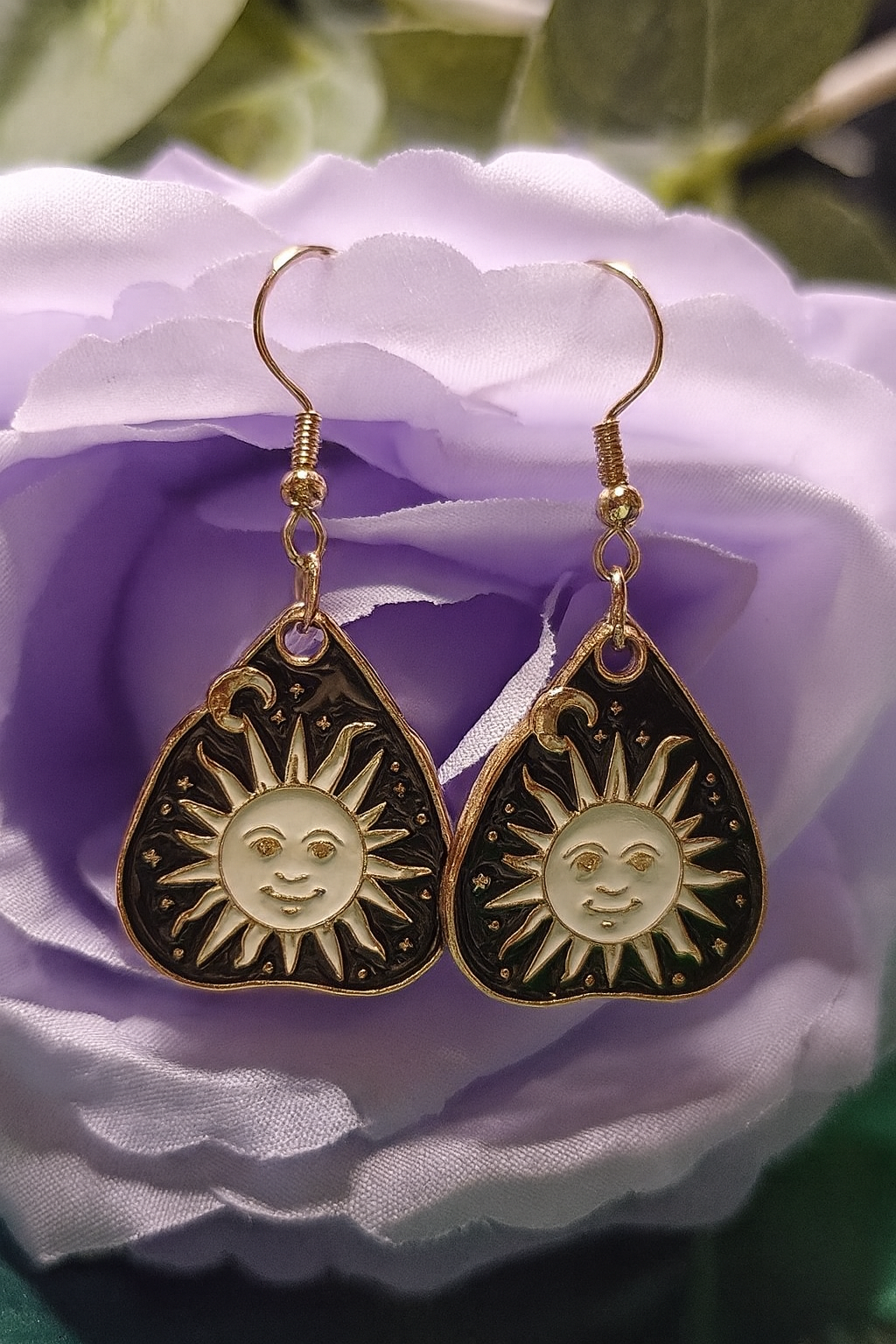 Boucles d'oreilles soleil mystique