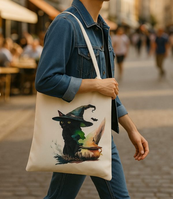 Totebag chat noir