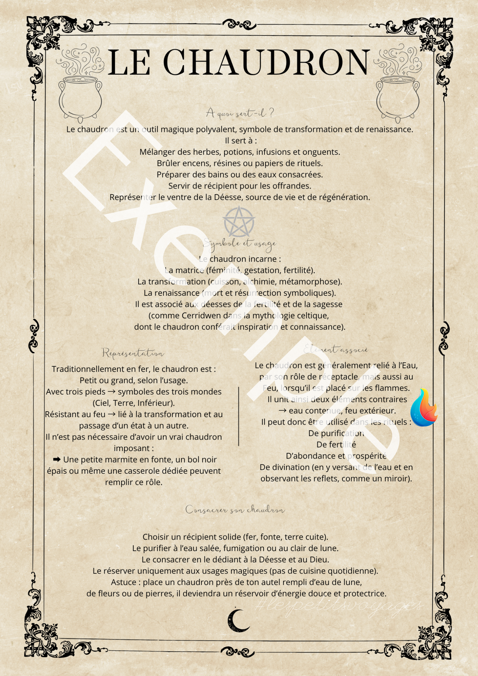 Fiches pour grimoire : Outils magiques – Image 3