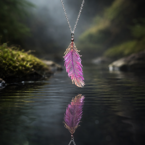 Collier plume enchantée