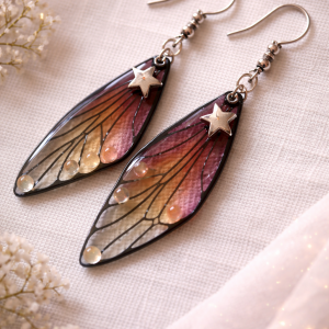 Boucles d'oreilles ailes du crépuscule