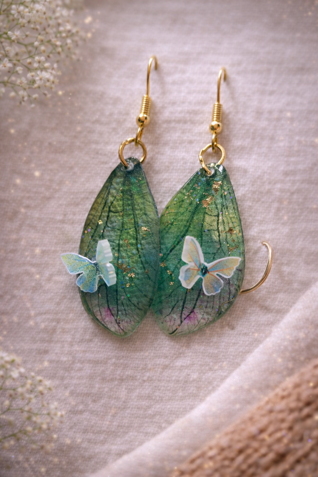 boucles d'oreilles les fées de Brocéliande