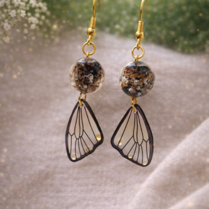 boucles d'oreilles ailes de brume