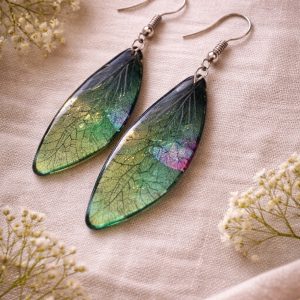 Boucles d'oreilles ailes de brocéliande