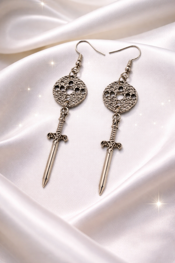 Boucles d'oreilles : médaillons d'Amarok