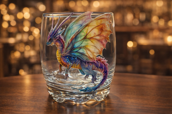 Verre dragon color