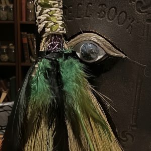 Balai rituel d'autel vert