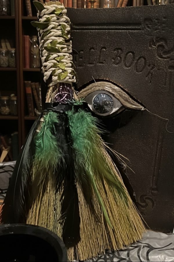 Balai rituel d'autel vert