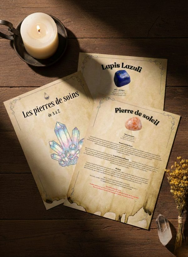 Fiches pour grimoire : Les Pierres de soins