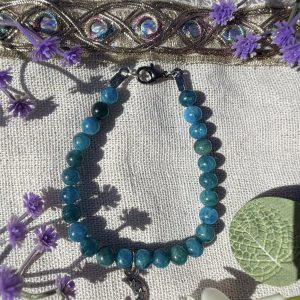 Bracelet apatite lune étoilée