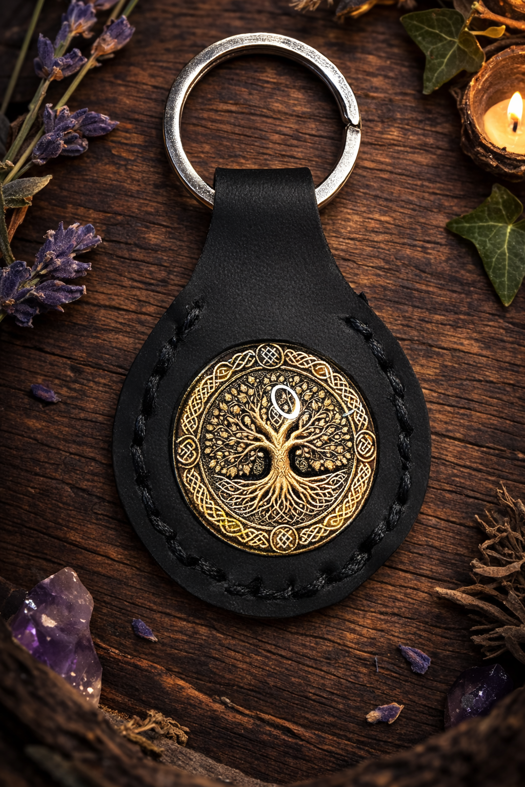 Porte clefs arbre du monde