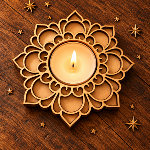 Bougeoir mandala de sorcière